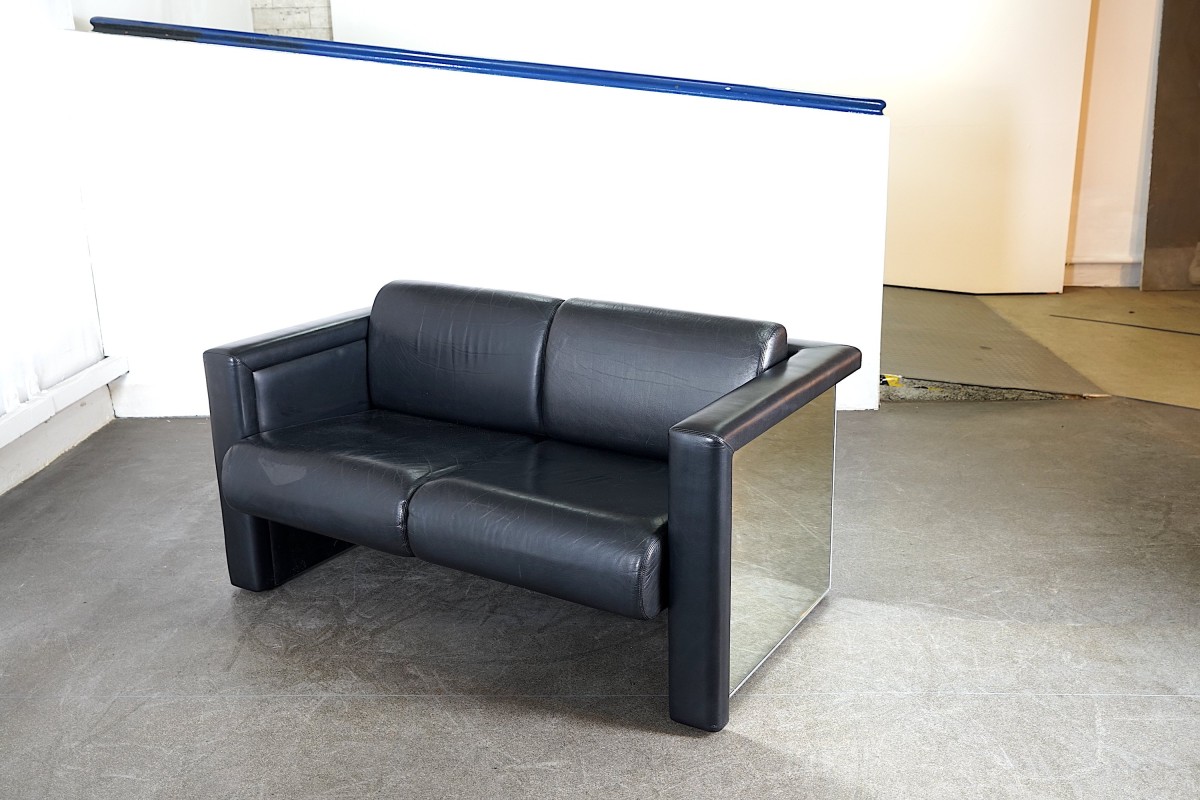 Cubic Mirror 2-Sitzer Sofa von Robert Haussmann für Knoll International