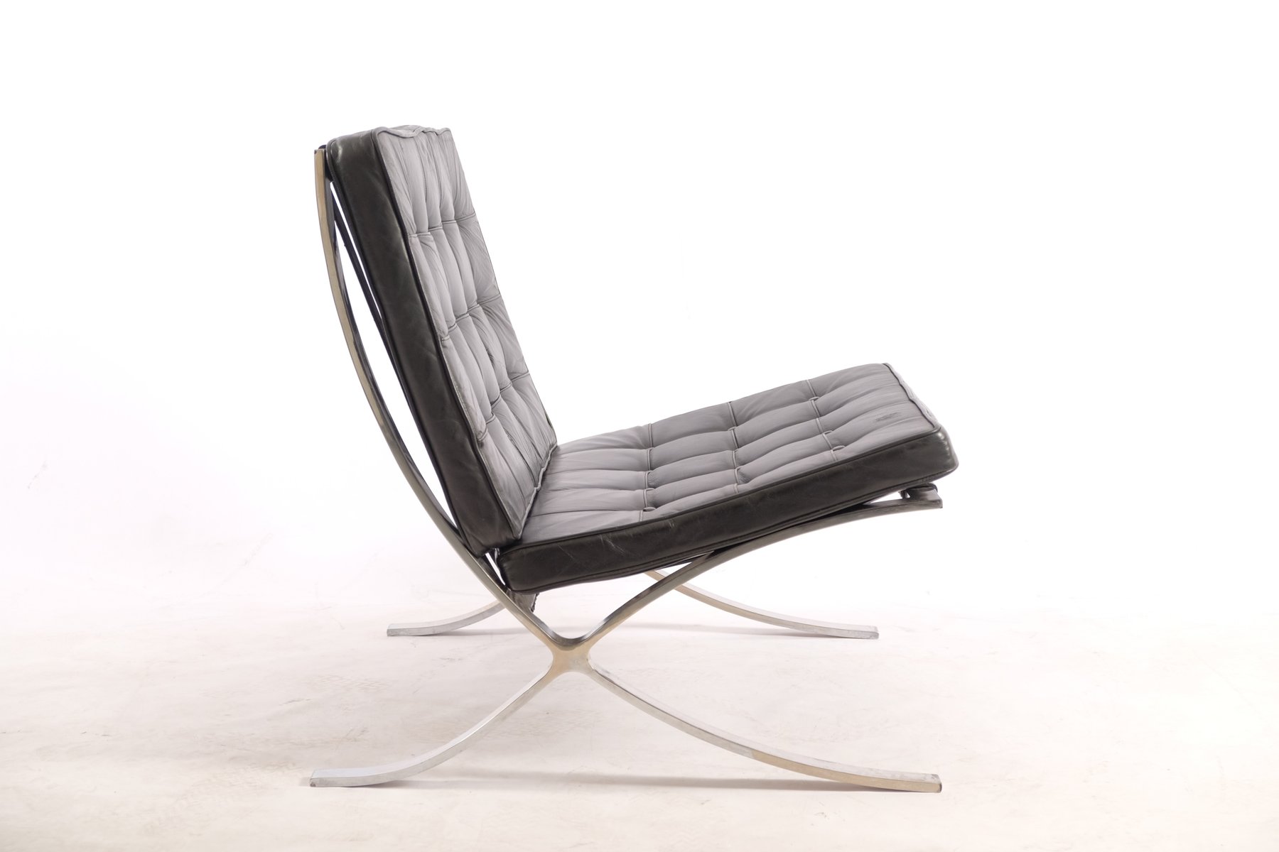 Deutsche Vintage Barcelona Stühle von Ludwig Mies van der Rohe für Knoll International, 2er Set
