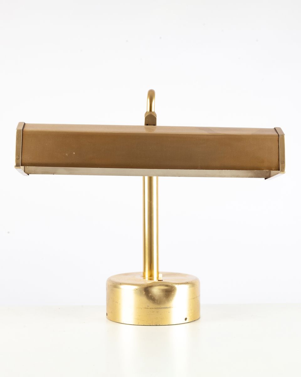 Goldene Tischlampe von Kaiser Idell, 1960er