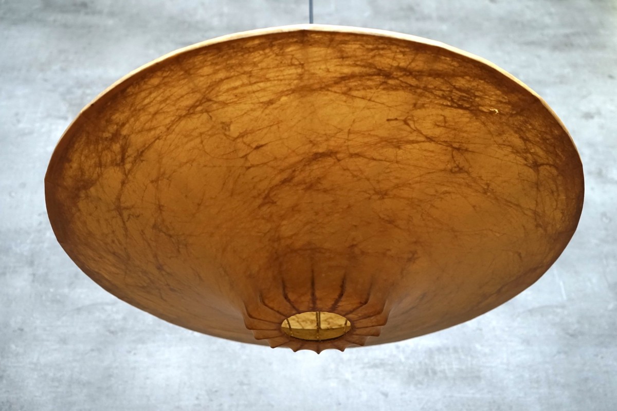 Große Cocoon Deckenlampe von Achille & Pier Castiglioni für Flos, Italien, 1960er