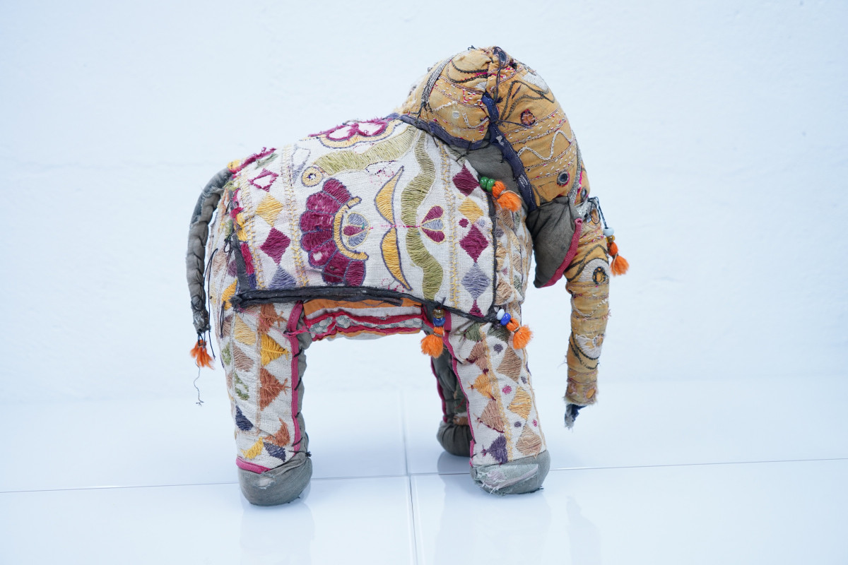 Indische Vintage Elefantenfigur, 1960er