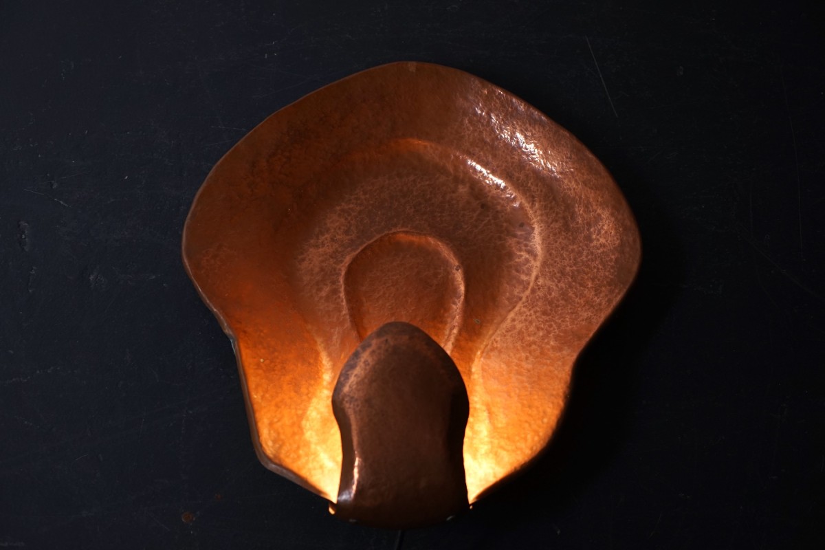 Kupfer anthroposophische Wandlampe