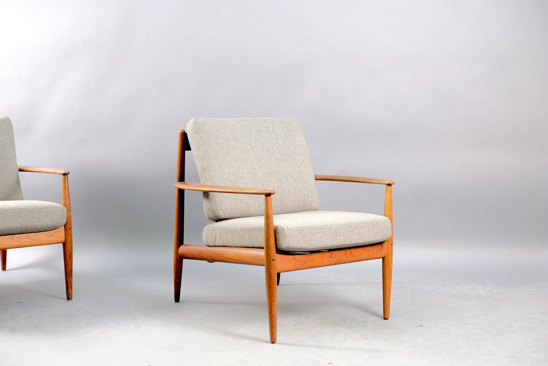 Mid-Century Danish Teak Lounge Chairs by Grete Jalk for France & Søn / France & Daverkosen, Set of 2