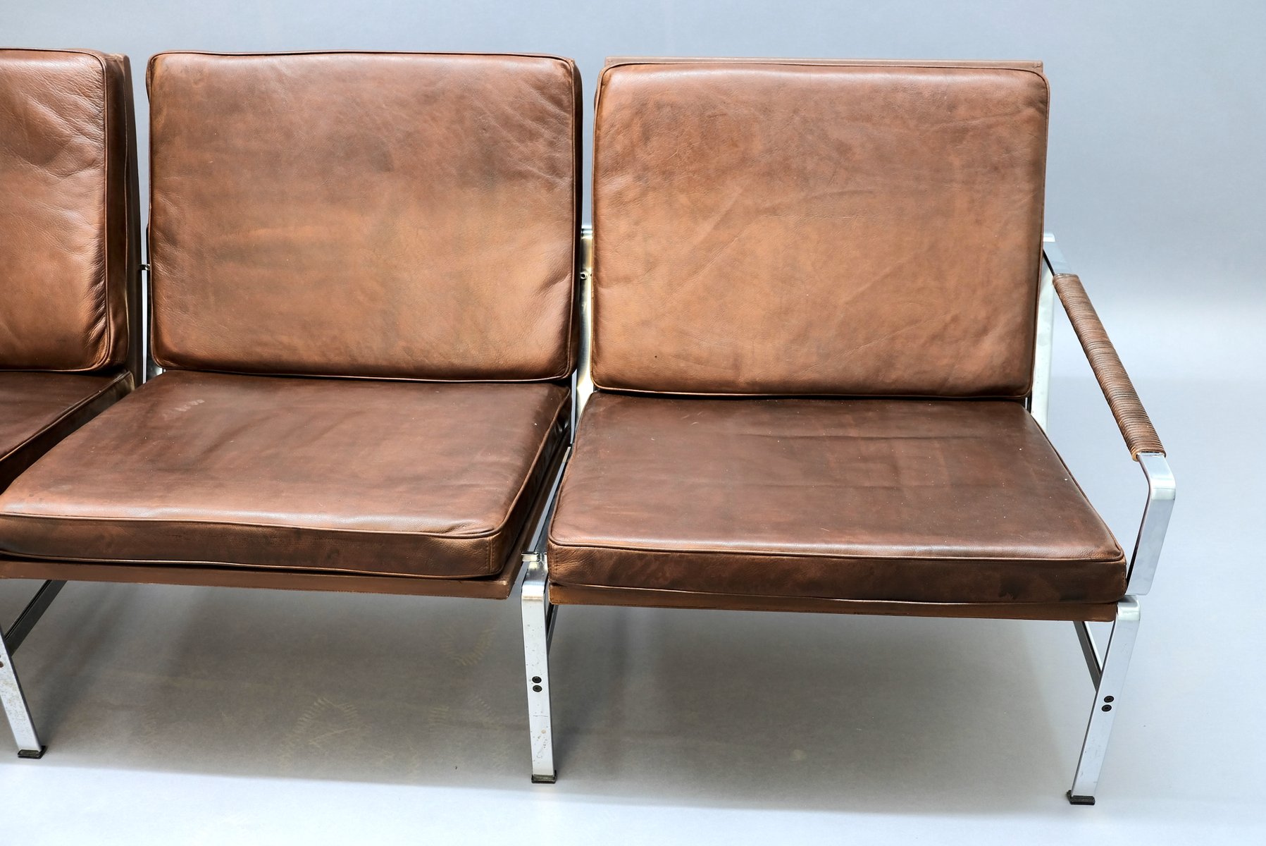 Mid-Century FK 6720 3-Sitzer Sofa von Preben Fabricius & Jørgen Kastholm für Kill International