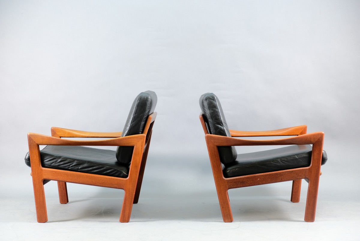 Mid-Century Lounge Chairs by Illum Wikkelsø for Niels Eilersen, 1960s, Set of 2