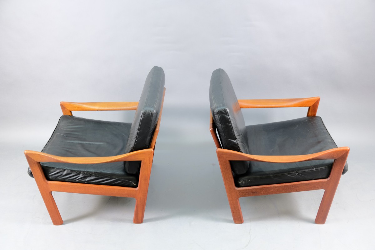 Mid-Century Lounge Chairs by Illum Wikkelsø for Niels Eilersen, 1960s, Set of 2