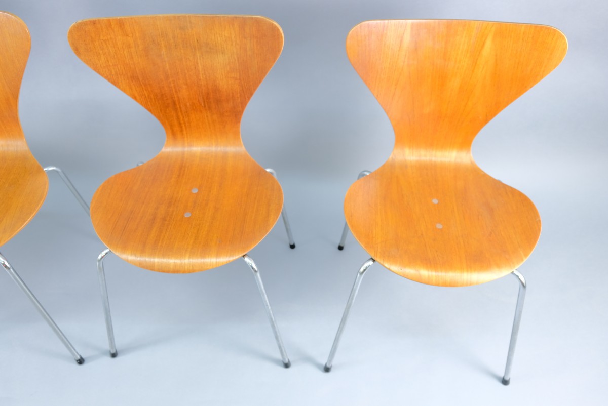Mid-Century Teak Dining Chairs from Wilde+Spieth, Set of 4