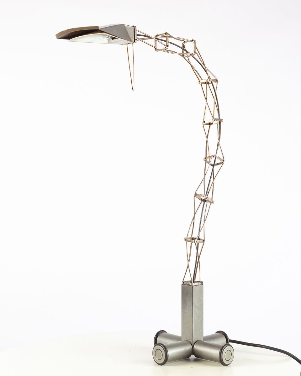 Schreibtischlampe mit Gelenkarmen aus Metall von Jacob Kaufmann, 1980er