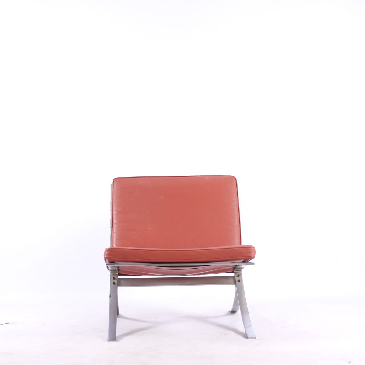 Tango Stühle aus Stahl & Leder von Steen Østergaard für Steel Line, 1970, 2er Set