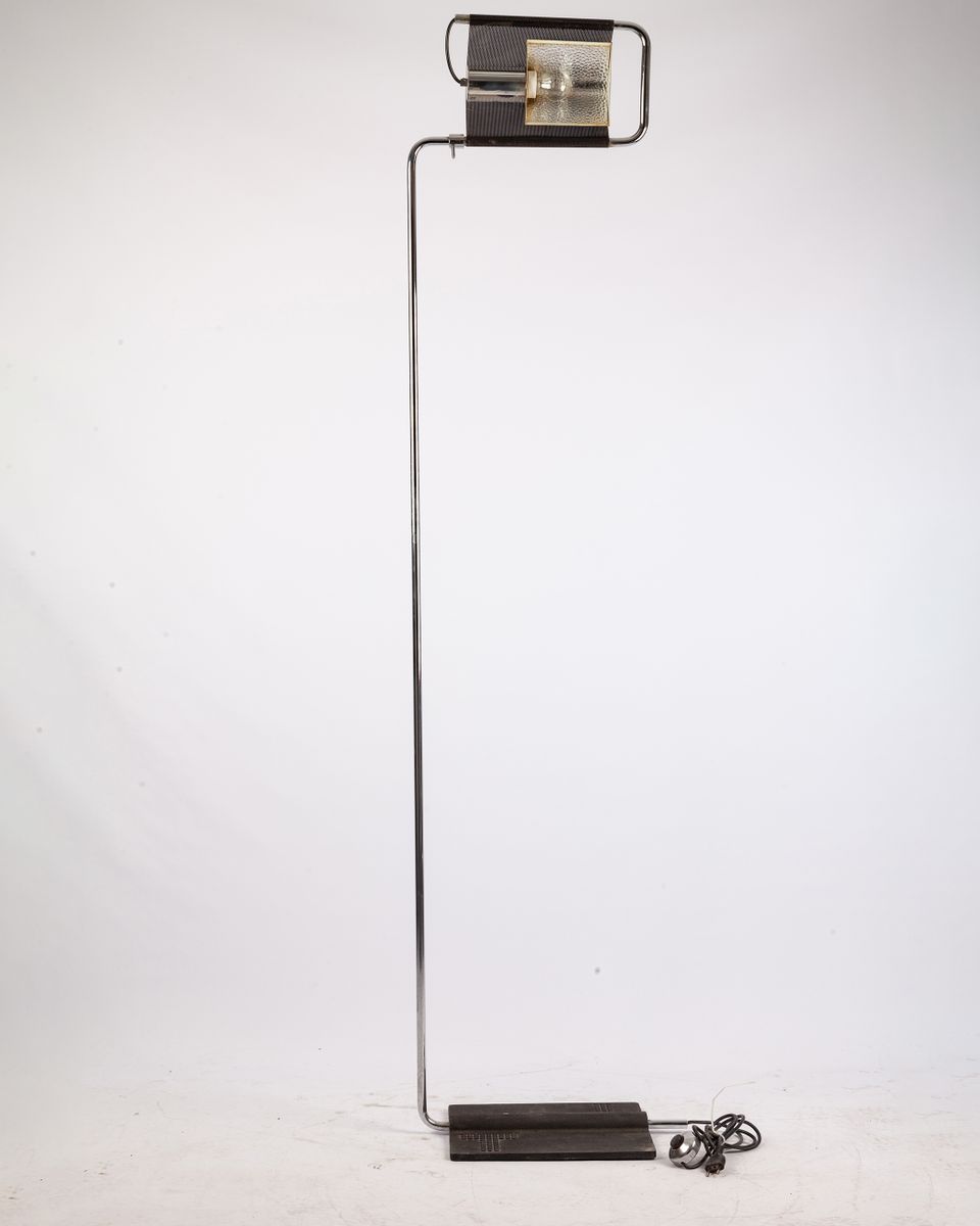Verchromte italienische Stehlampe, 1960er