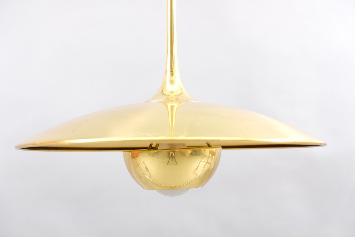 Vintage Brass Ono 35 Ceiling Lamp with Counterweight by Florian Schulz