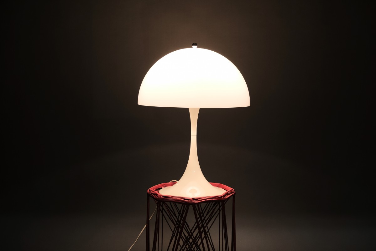 Vintage Danish Panthella Table Lamp by Verner Panton for Louis Poulsen, 1970s