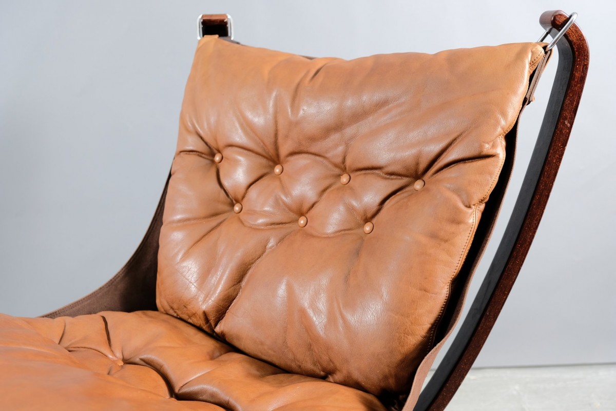 Vintage Falcon Chair von Sigurd Ressell für Vatne Furniture, 1970er