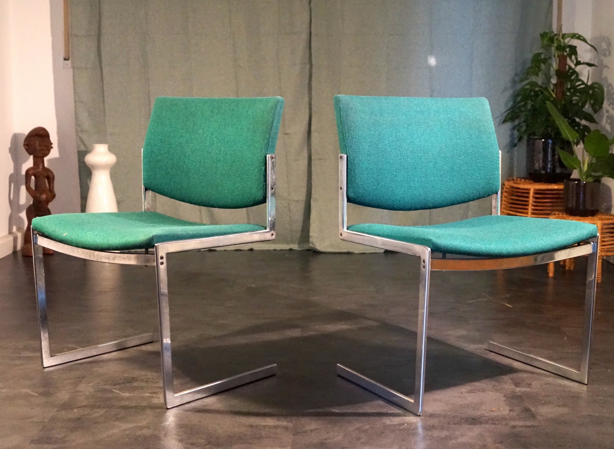 Vintage Fk 770 Stühle von Jørgen Kastholm für Kill International, 1960er, 2er Set