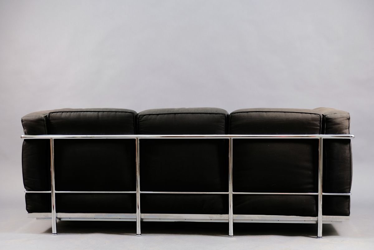Vintage LC2 3-Sitzer Sofa von Le Corbusier für Cassina, 1970er