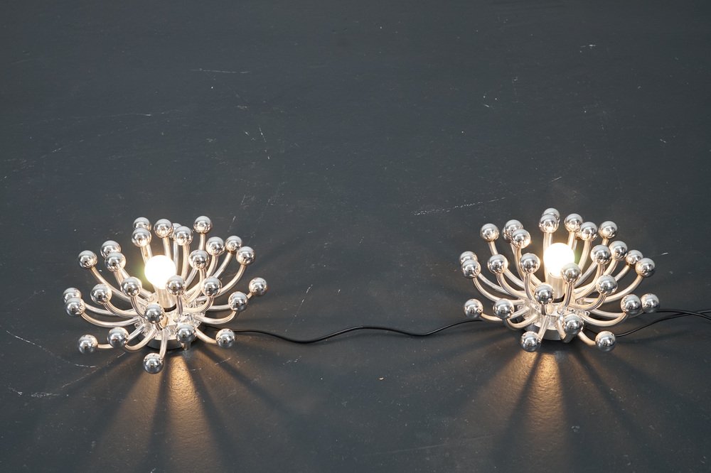 Vintage Pistillino Lamps by Studio Tetrarch for Valenti Luce, 1970s, Set of 2
