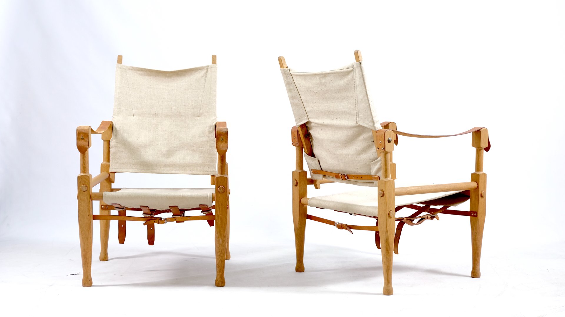 Vintage Safari Stühle von Wilhelm Kienzle für Wohnbedarf, 2er Set