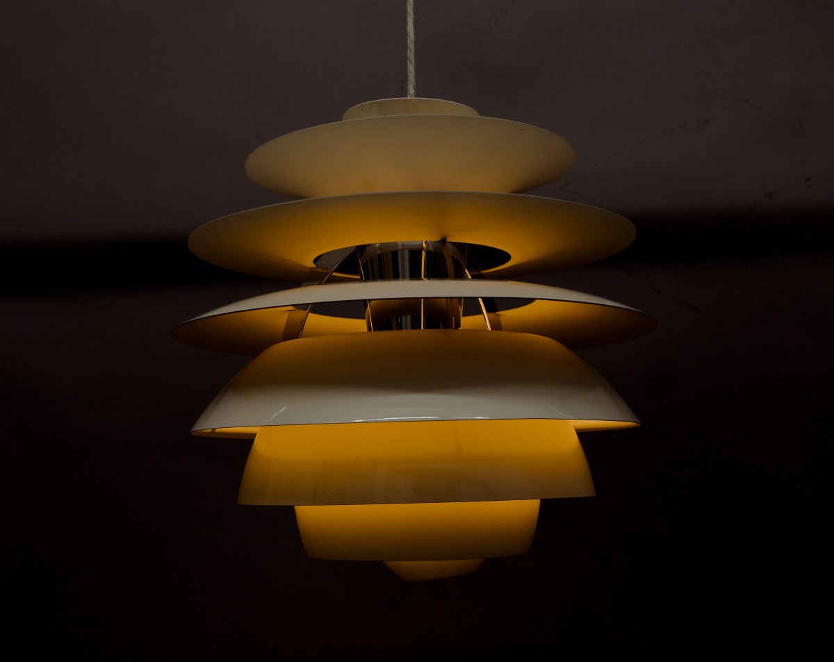 Vintage Snowball Ceiling Lamp by Poul Henningsen for Louis Poulsen