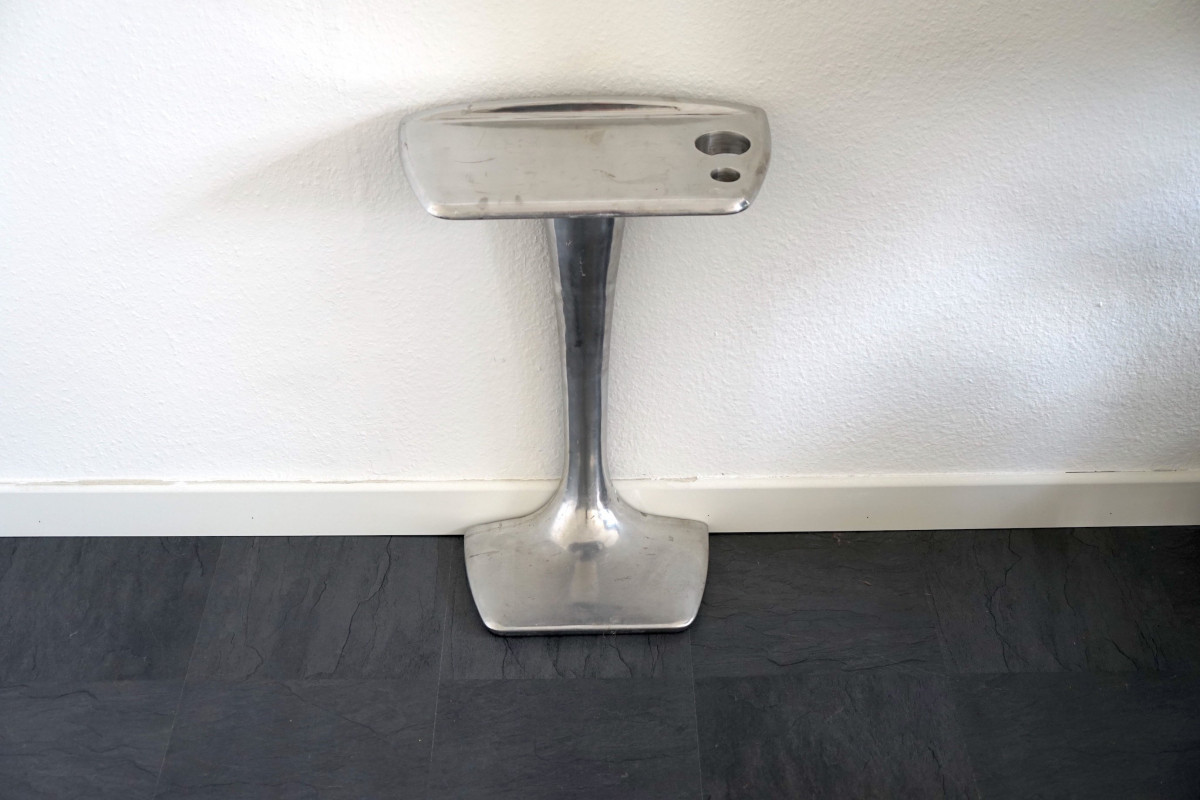 Vintage Space Age Tisch aus Aluminium, 1980er