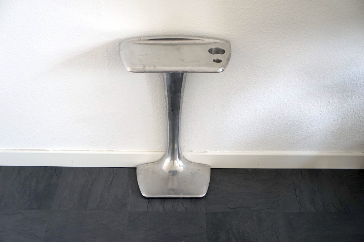 Vintage Space Age Tisch aus Aluminium, 1980er