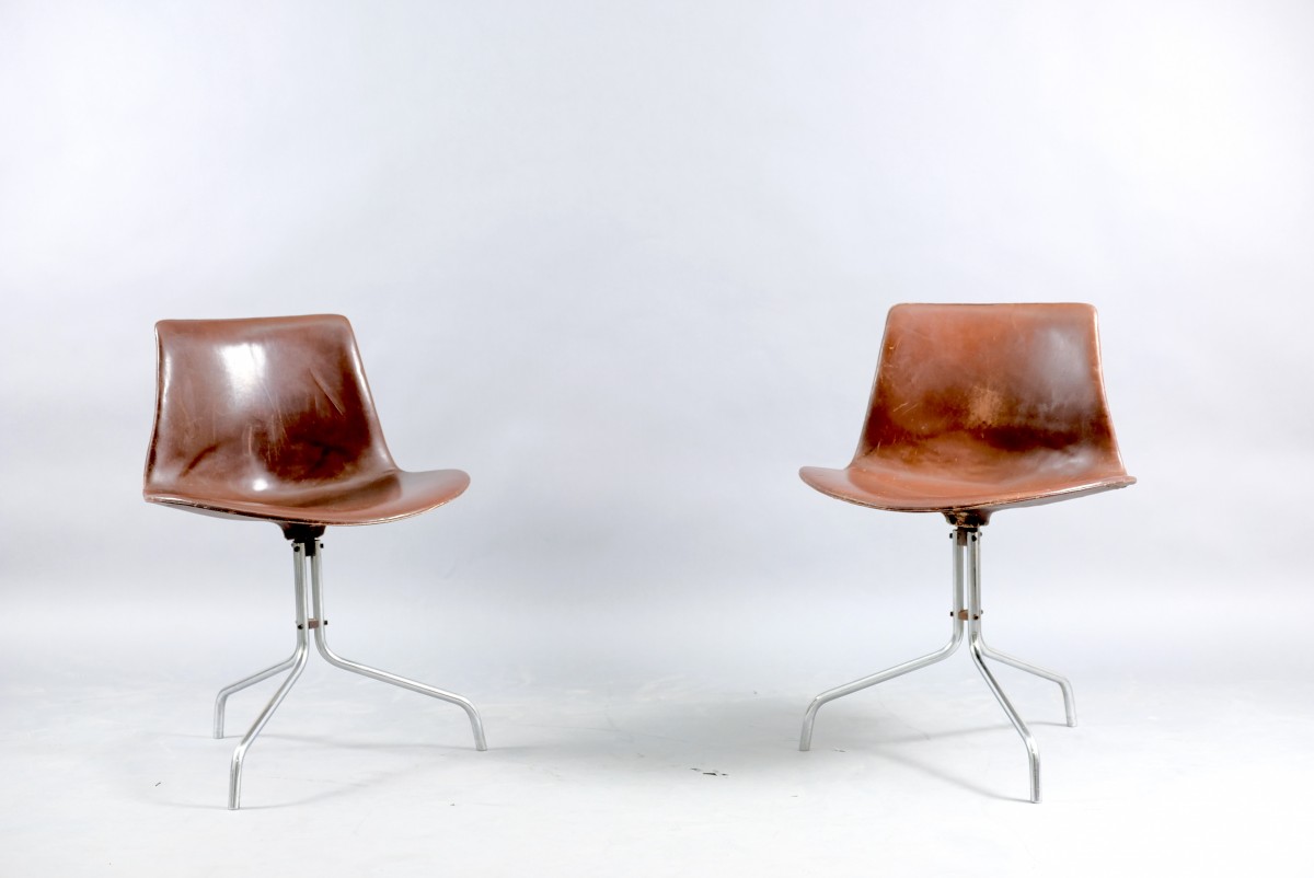 Vintage Swivel Desk Chair by Preben Fabricius & Jørgen Kastholm for Boex