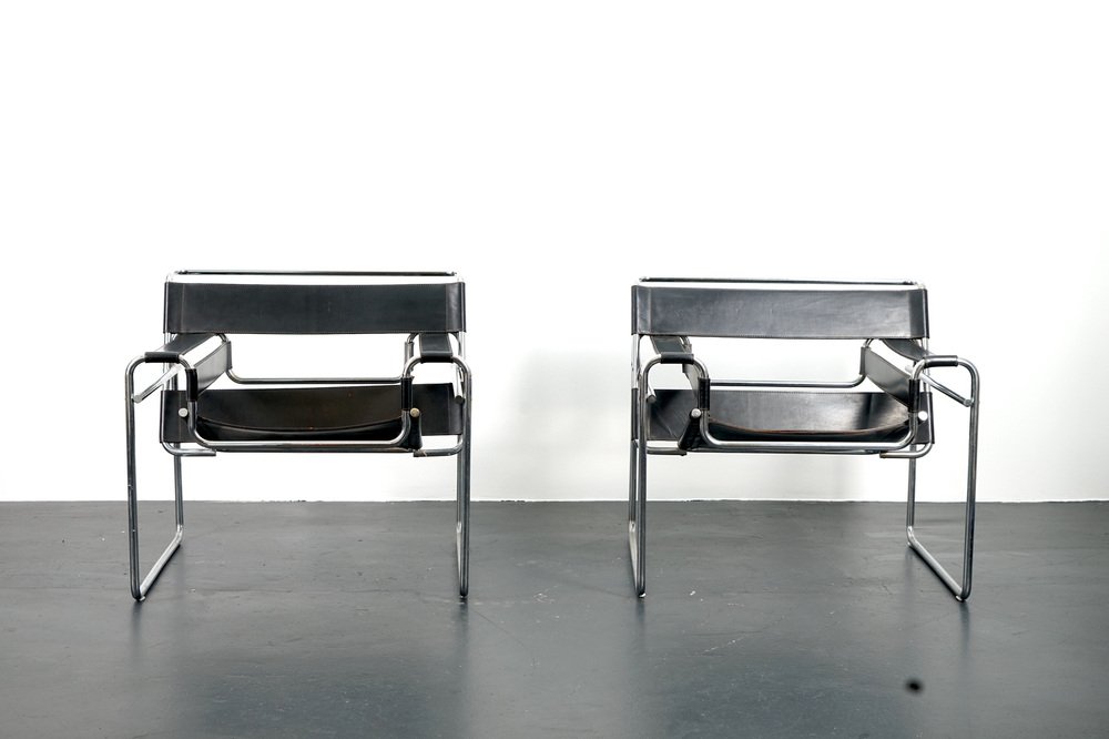 Vintage Wassily Chair von Marcel Breuer für Knoll International, 1960er, 2er Set