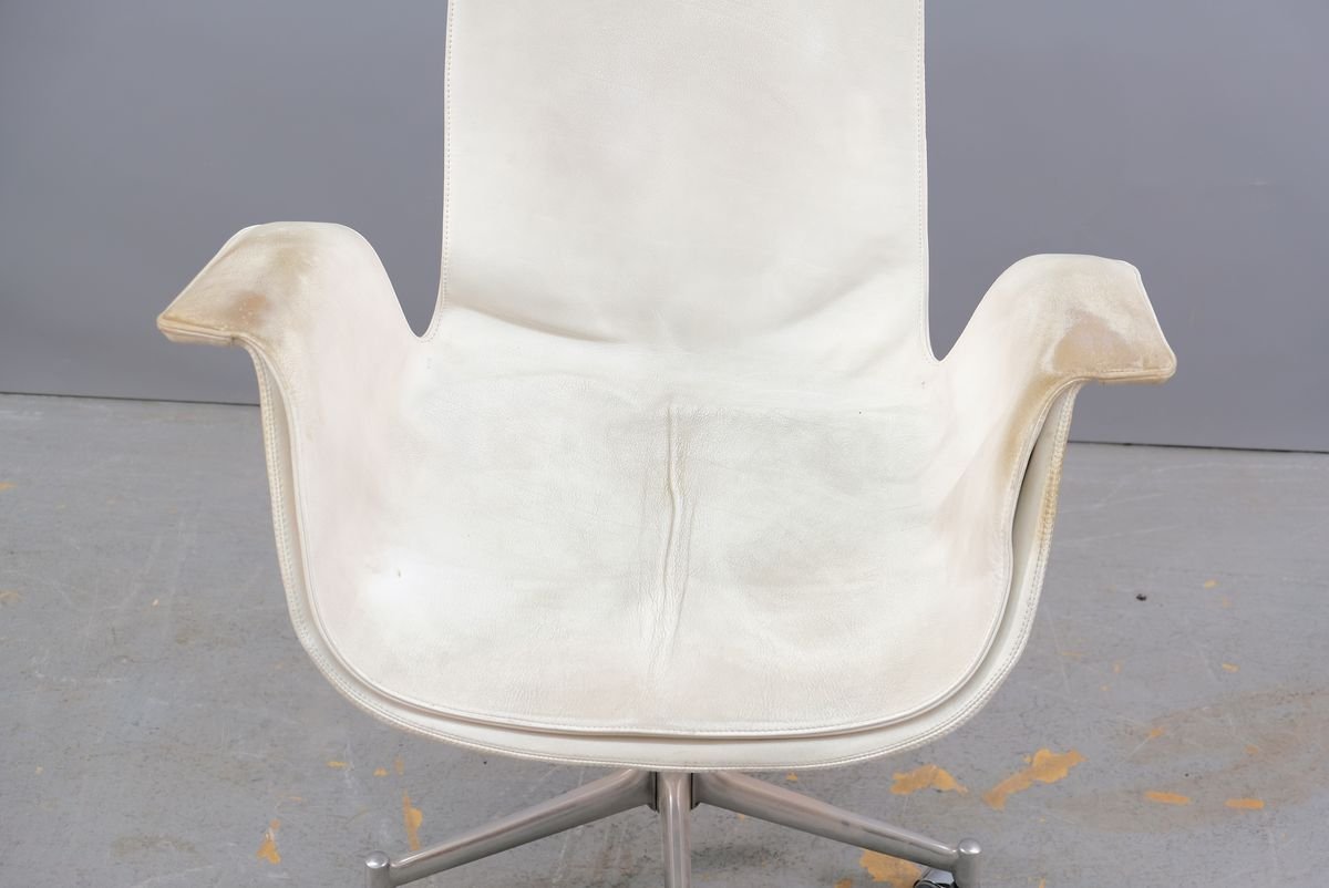 Weißer Mid-Century Tulip Chair von Preben Fabricius & Jørgen Kastholm für Kill International