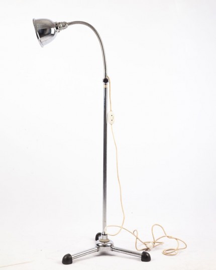 Chrom Stehlampe von Christian Dell, 1930er
