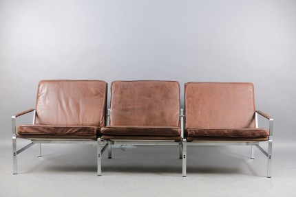 Mid-Century FK 6720 3-Sitzer Sofa von Preben Fabricius & Jørgen Kastholm für Kill International