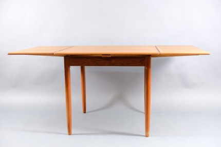 Mid-Century Square Teak Extendable Dining Table