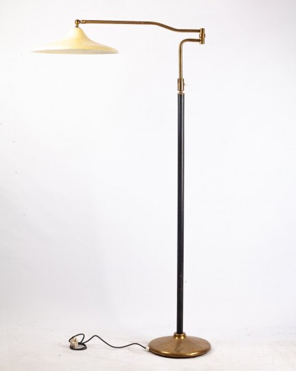 Stehlampe aus Messing & Metall von Arredoluce, 1950er