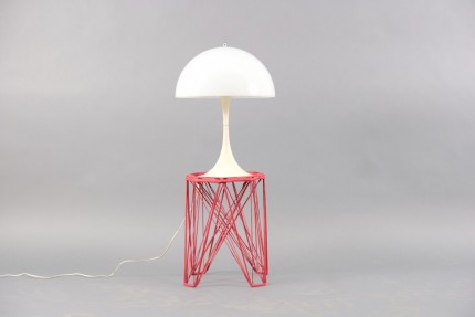 Vintage Danish Panthella Table Lamp by Verner Panton for Louis Poulsen, 1970s