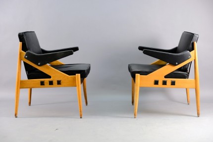 Vintage Model SE122 A Lounge Chairs by Egon Eiermann for Wilde+Spieth, 1950s, Set of 2