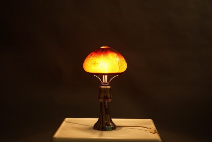 Vintage Opalglas Tischlampe von Giulio Radi, 1970er
